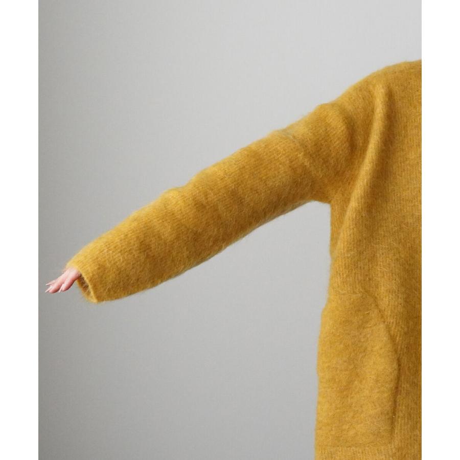 UNFIL（アンフィル） モヘアカーディガン stretch superkid mohair