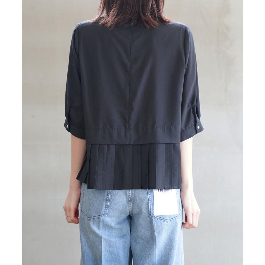 ホワイト HEM PLEATS BLOUSR WHYTO. レディース 国内正規品 爆買 |  | 11