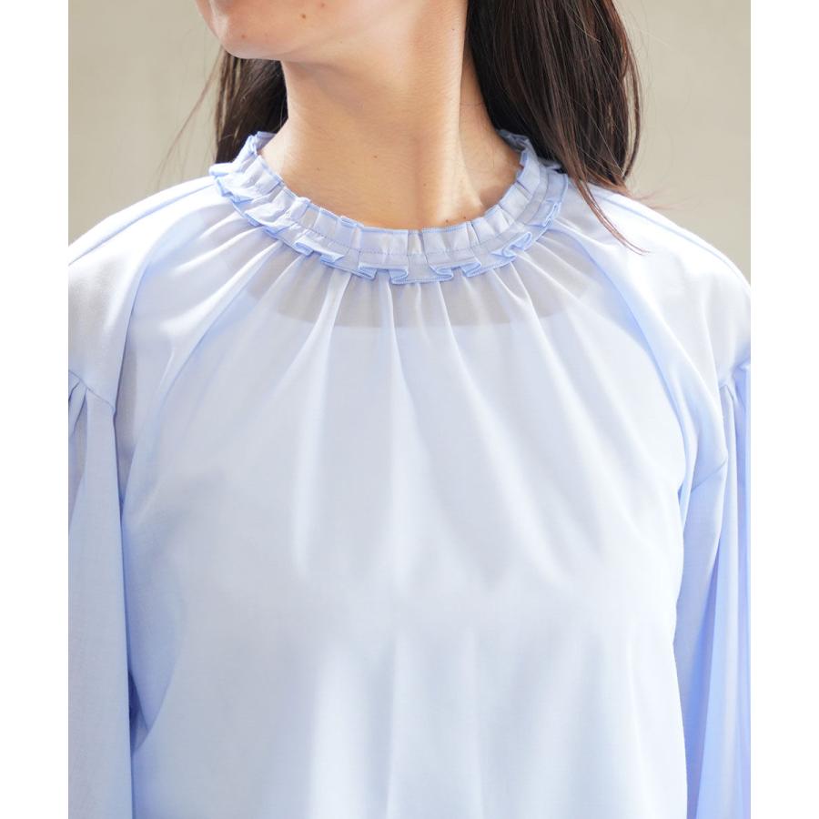 ホワイト PLEATS COLLAR BLOUSE WHYTO. レディース 国内正規品 爆買 |  | 05