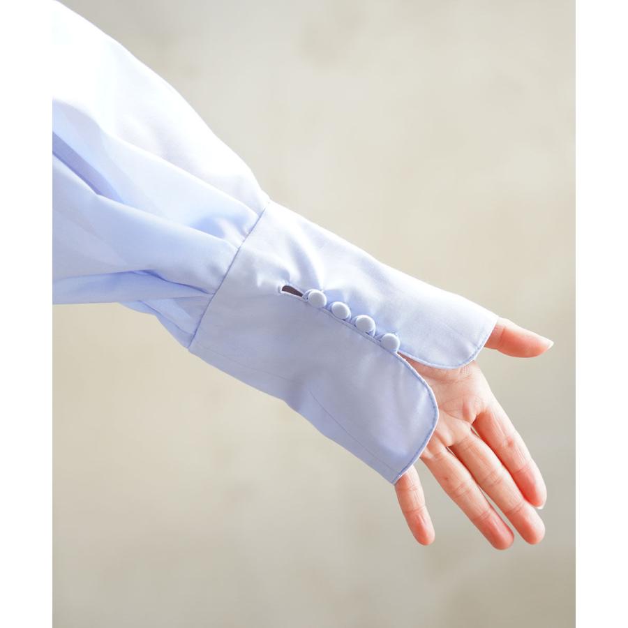 ホワイト PLEATS COLLAR BLOUSE WHYTO. レディース 国内正規品 爆買 |  | 08