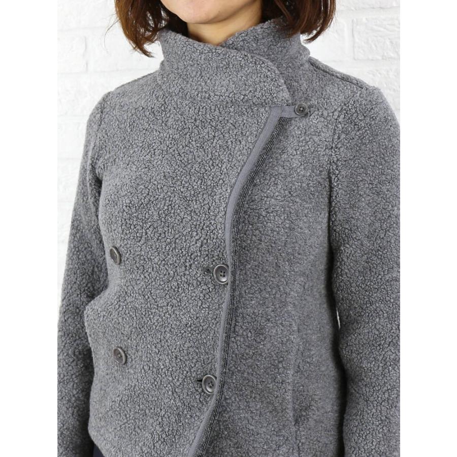 JAMES PERSE(ジェームスパース)ウールコットン スタンドカラー ボア  