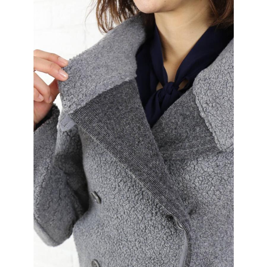 JAMES PERSE(ジェームスパース)ウールコットン スタンドカラー ボア  