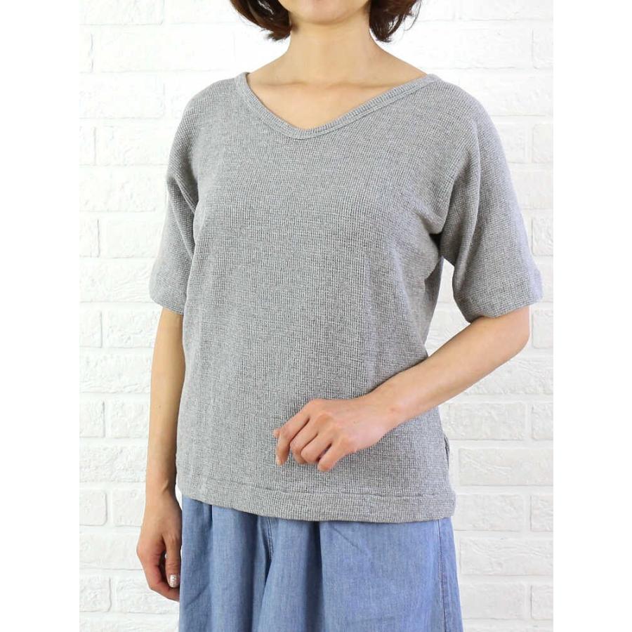 JAMES PERSE(ジェームスパース) 綿ポリウレタンワッフルメッシュ 半袖カットソー・WUL3430・0171601    レディース 女性 誕生日プレゼント ギフト 正規品 新品 JAMES PERSE（ジェームスパース） 綿ポリウレタン ワッフルメッシュ