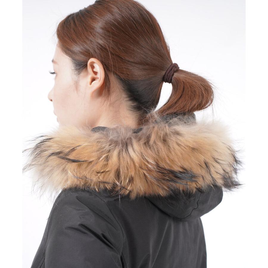 美品★WOOL RICH ダウンコート ラクーンファー 2way 焦げ茶 XS WOOLRICH（ウールリッチ） ダウンジャケット ダウンコート ARCTIC