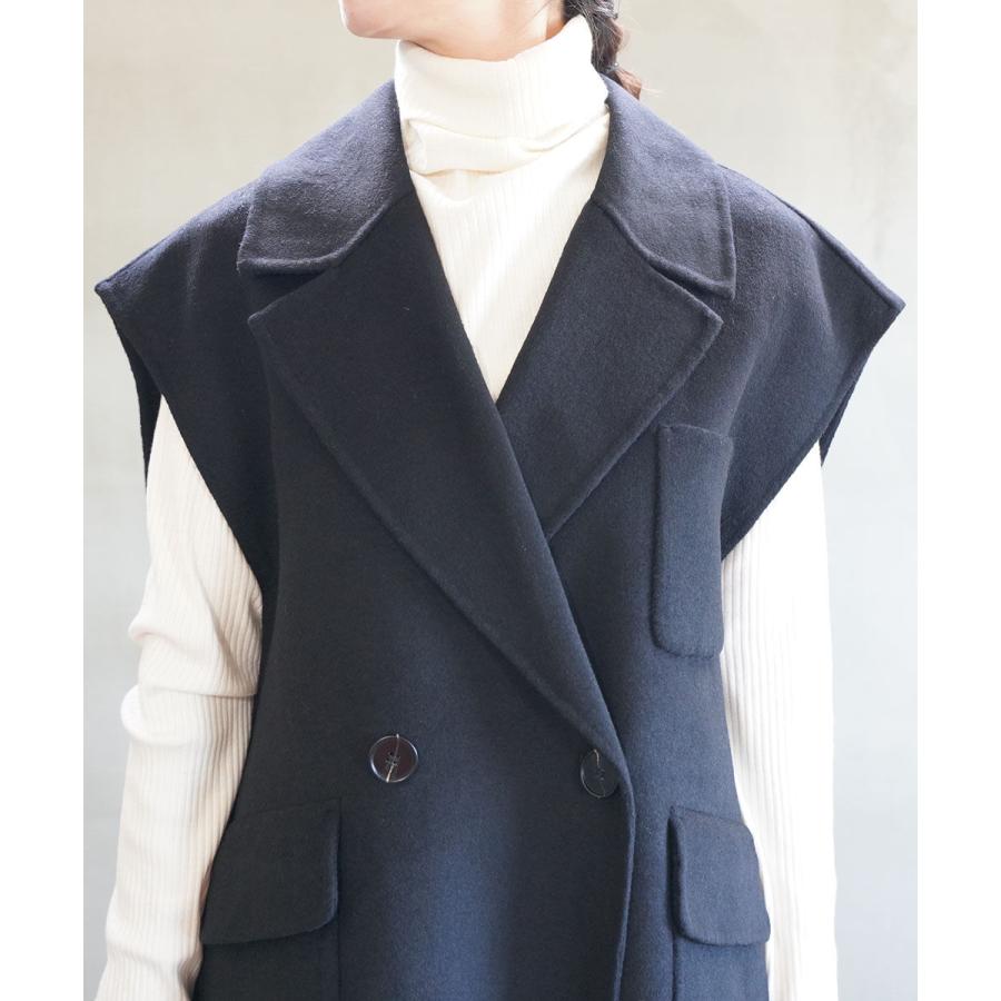 イェン ダブルフェイスベストジャケット YENN 2025秋冬新作 レディース