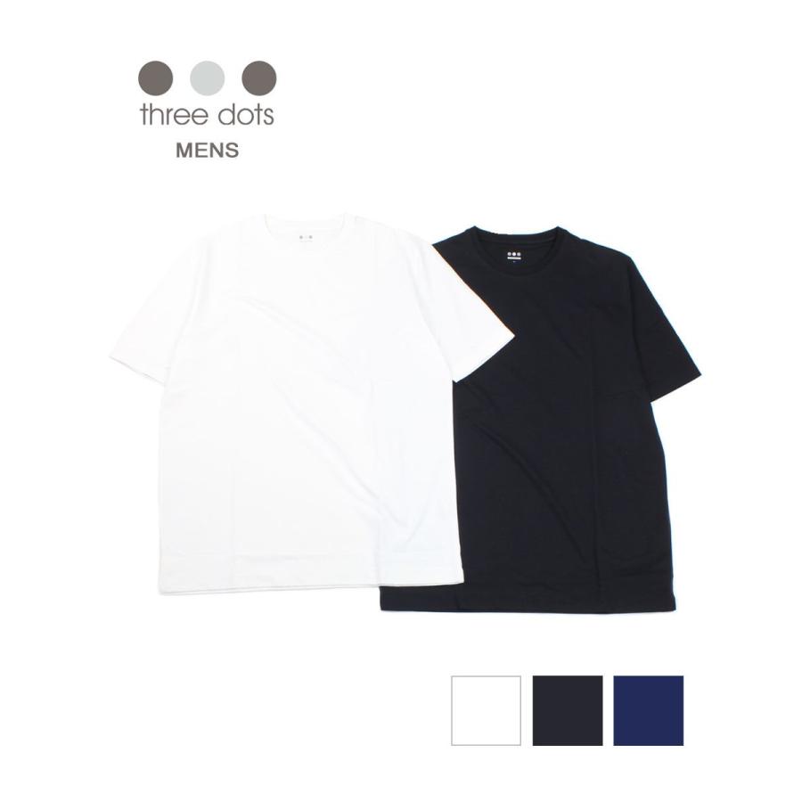 スリードッツ クルーネックtシャツ カットソー Three Dots メンズ 国内正規品 Etre Par Bleu Comme Bleu 通販 Paypayモール