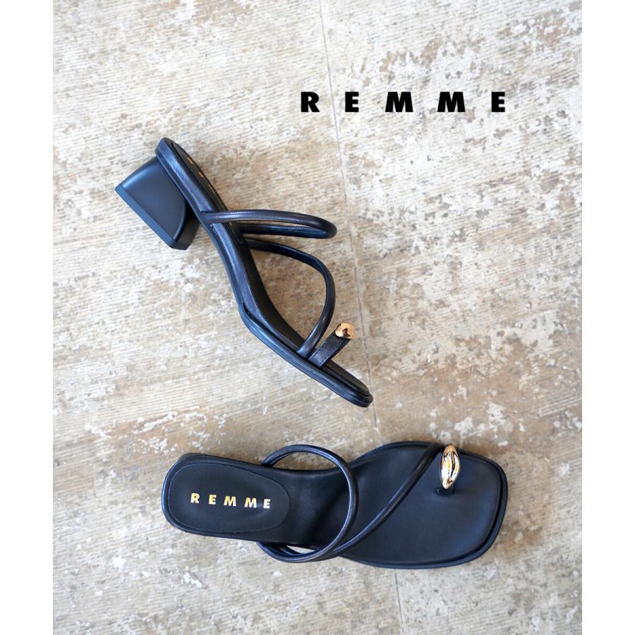 レメ シープレザーメタルポイントサンダル REMME 2026春夏新作 