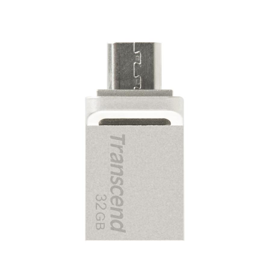 USBメモリ トランセンド TS32GJF880S [OTG対応 USBメモリ JetFlash 880シリーズ  USB3.0+マイクロUSB 32GB Silver Plating]｜etrend-y｜02