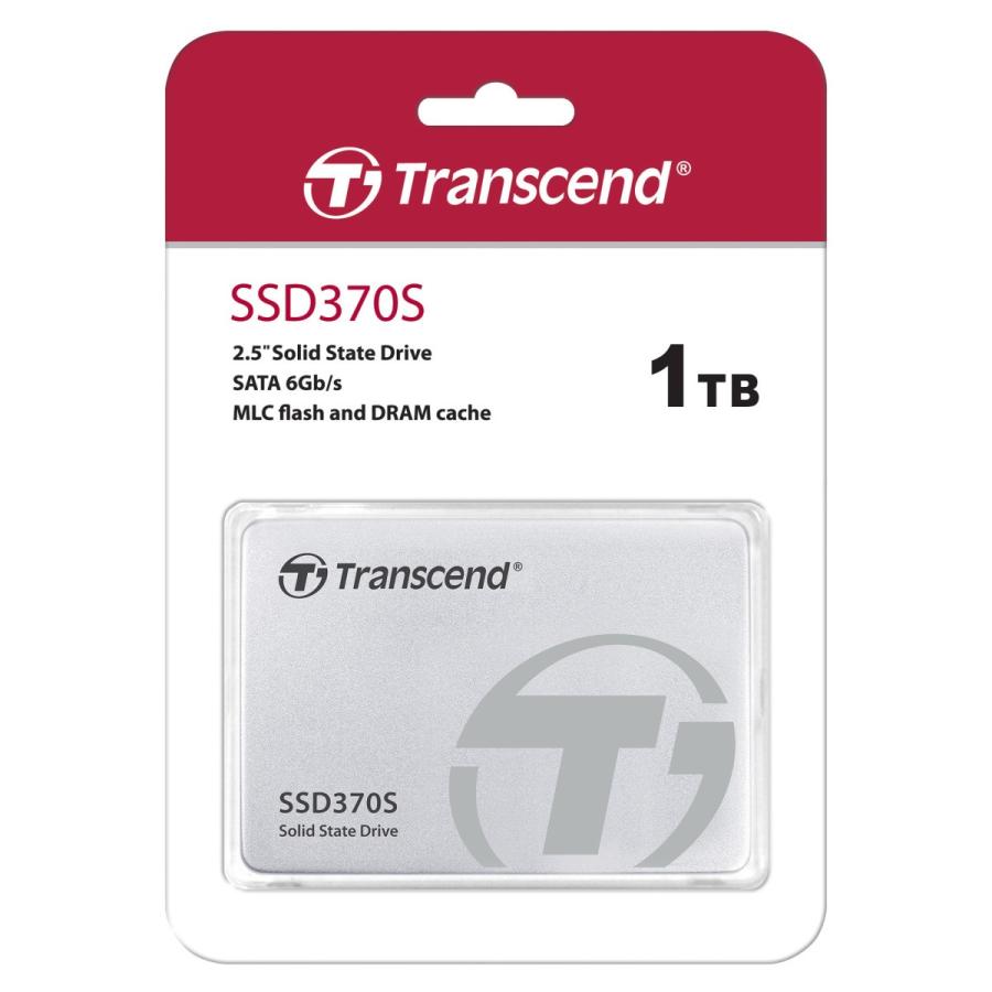 SSD トランセンド TS1TSSD370S[1TB SSD370S 2.5”SATA3 MLC アルミ筐体 
