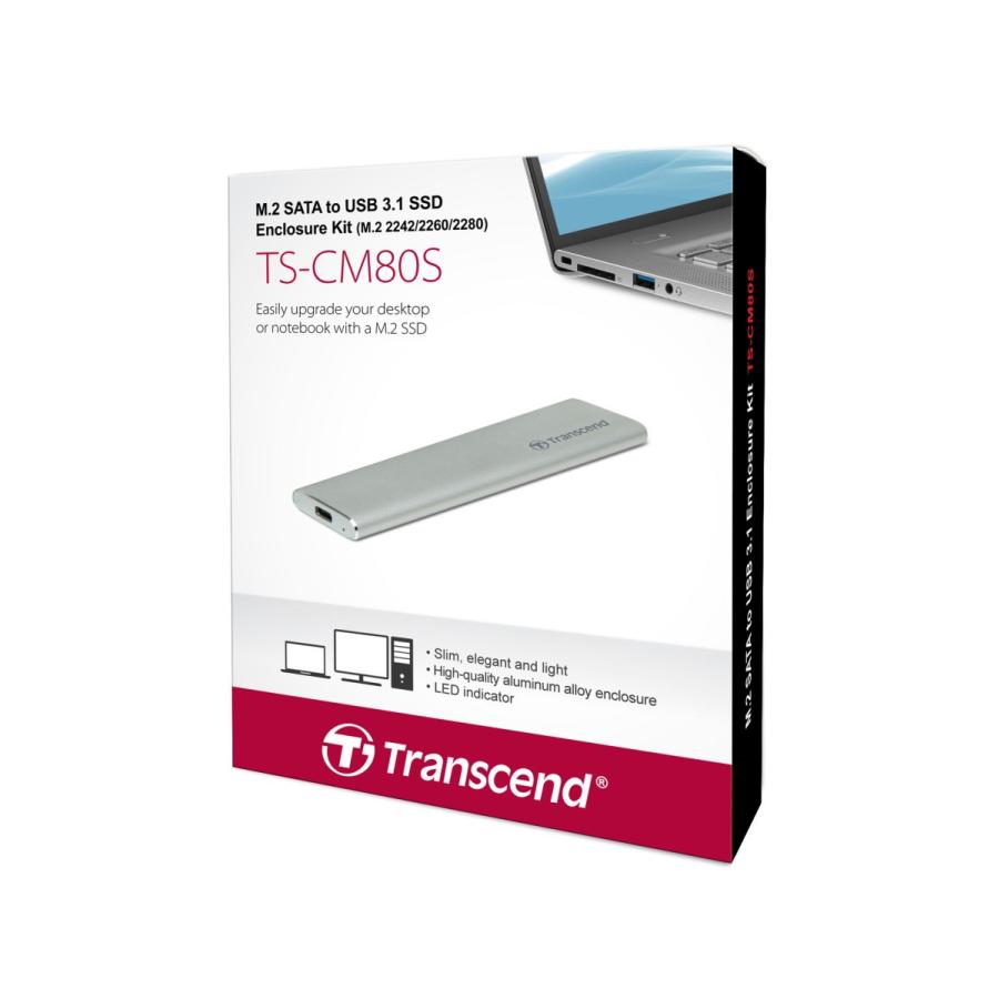 Transcend（トランセンド） 外付けケース SSD TS-CM80S [M.2 2280/2260