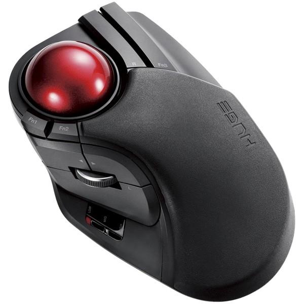 トラックボールマウス エレコム MHT1DRBK [トラックボールマウス/大玉/8ボタン/チルト/無線/ブラック] 1159735
