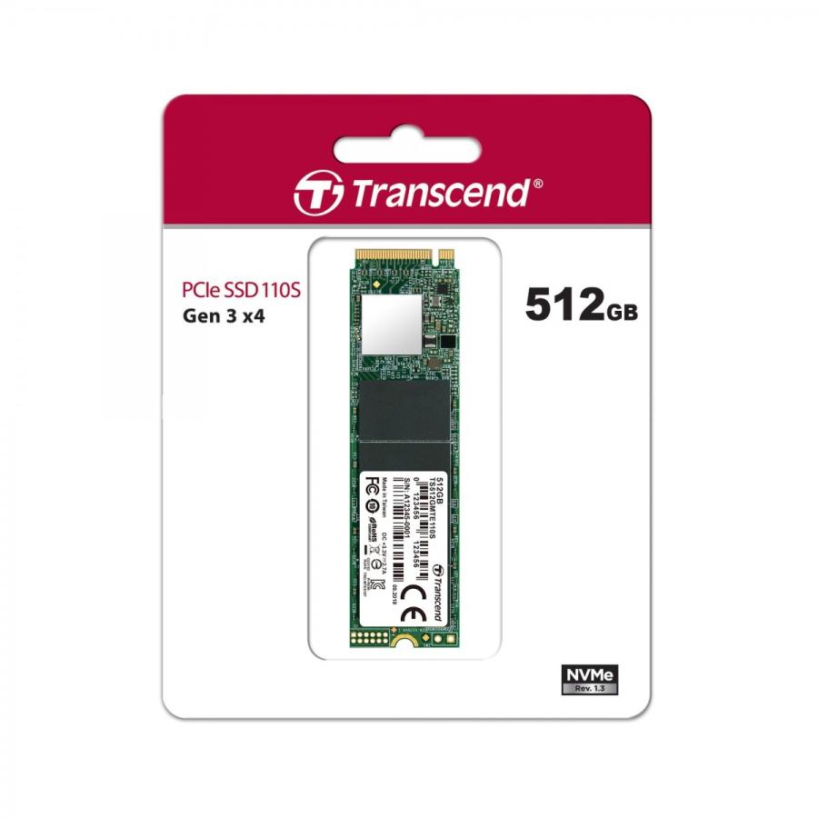 内蔵型SSD Transcend PCIe SSD 110S 512GB Transcend（トランセンド） SSD TS512GMTE110S [512GB PCIe SSD 110S M