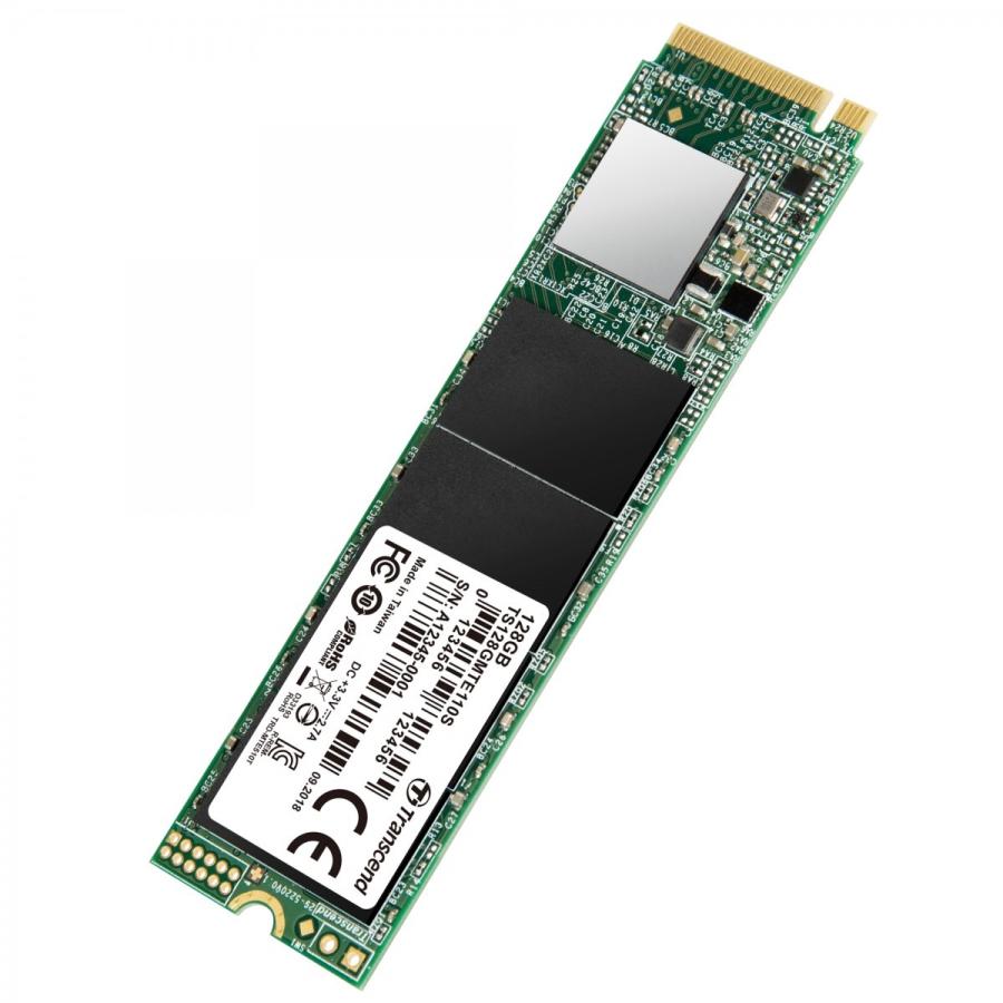 SSD トランセンド TS128GMTE110S [128GB PCIe SSD 110S M.2(2280) NVMe PCIe Gen3 x4 3D TLC、5年保証]｜etrend-y