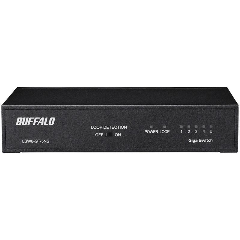 BUFFALO（バッファロー） スイッチングハブ LSW6-GT-5NS/BK [Giga 5P