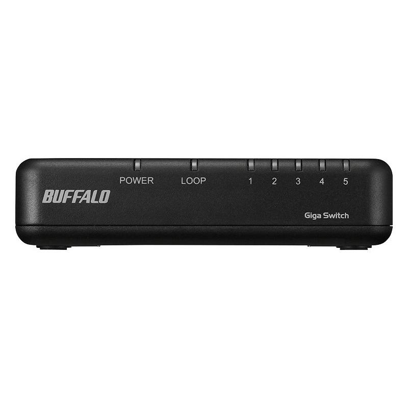 BUFFALO（バッファロー） スイッチングハブ LSW6-GT-5EPL/BK [Giga 5P