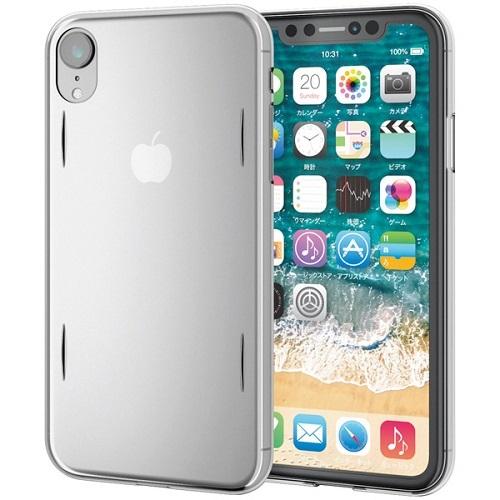 iPhoneケース エレコム PM-A18CAQCR [iPhone XR用シェルカバー/AQUA/クリア]｜etrend-y｜04