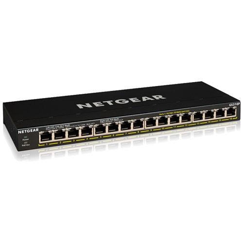 NETGEAR（ネットギア） スイッチングハブ NETGEAR GS316P-100AJS [PoE 