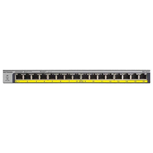 スイッチングハブ NETGEAR GS116LP-100AJS [GS116LP ギガ16P PoE+ 76W アンマネージスイッチ]_2