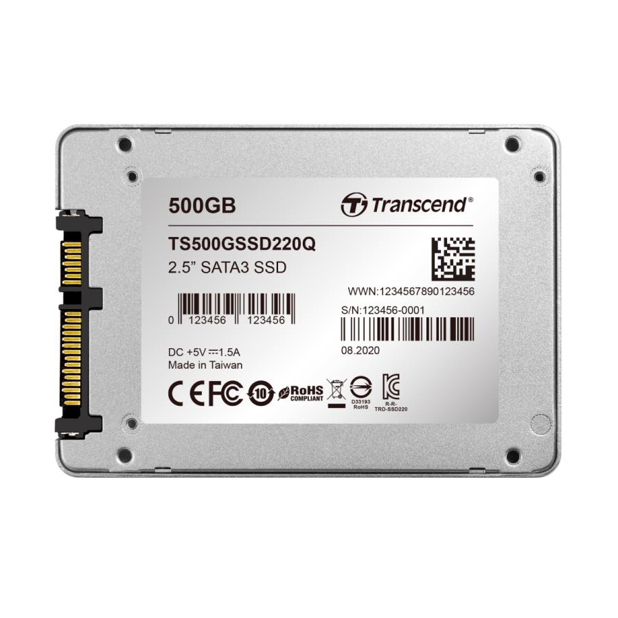 Transcend（トランセンド） SSD TS500GSSD220Q [500GB SSD220Qシリーズ