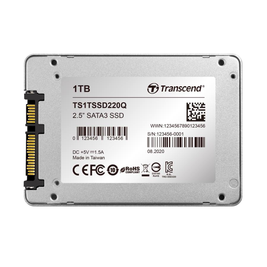 Transcend（トランセンド） SSD TS1TSSD220Q [1TB SSD220Qシリーズ 2.5