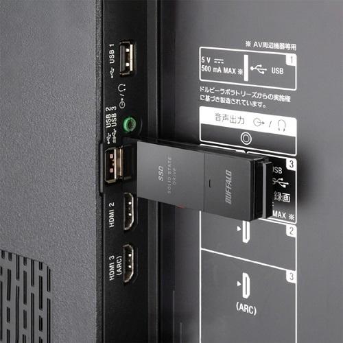 BUFFALO（バッファロー） ポータブルSSD SSD-SCT1.0U3-BA [USB3.2(Gen2