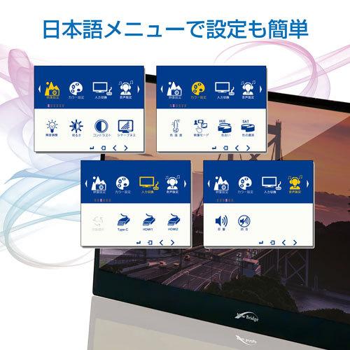 モバイル液晶ディスプレイ NEW BRIDGE NB-156BK [フルフラット