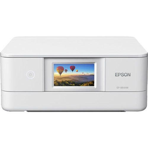 インクジェット複合機 エプソン EP-884AW 信用 A4カラーIJ複合機 最大80%OFFクーポン 6色 Wi-Fi 500円 4.3型Wタッチ ホワイト 33