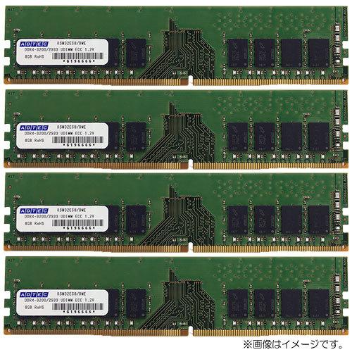 ADTEC（アドテック） デスクトップPC用メモリ ADS2666D-E8GSB4 [8GB×4 