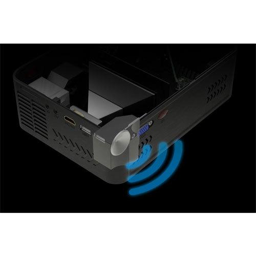 エアリア ワイヤレス接続プロジェクター AREA SD-PJHD03 BK [LED