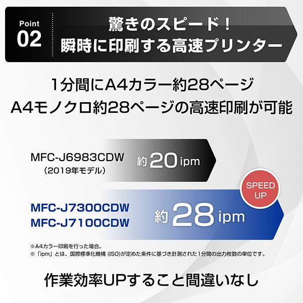 ブラザー工業 インクジェット複合機 ブラザー MFC-J7300CDW [A3