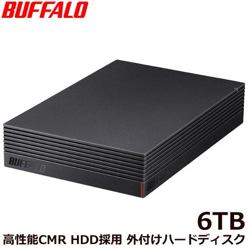 外付HDD バッファロー HD-NRCD6U3-BA [高性能CMR HDD採用 外付け
