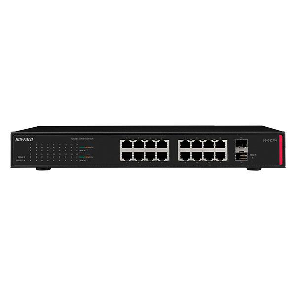 BUFFALO BS-GS2116 スマートスイッチ 本体 BUFFALO（バッファロー） スイッチングハブ BS-GS2116 [法人向け