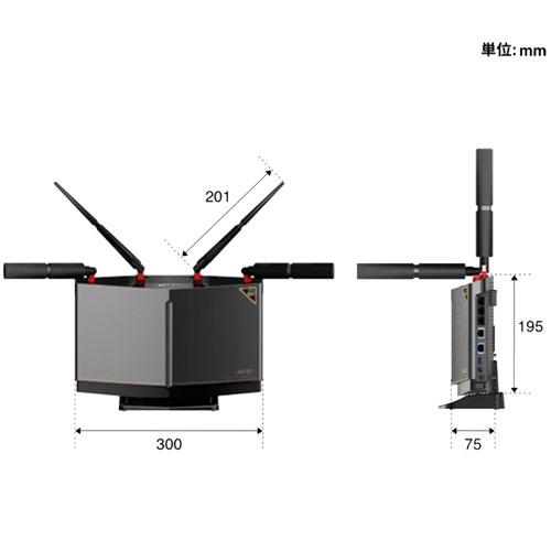 無線LANルーター バッファロー WXR-11000XE12/D [W-iFi6E 無線LANルーター Wi-Fiルーター 11ax/ac/n/a/g/b 4803＋4803+1147Mbps Ipv6対応]｜etrend-y｜03