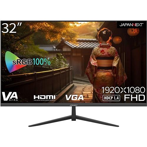 液晶ディスプレイ JAPANNEXT JN-V32FLFHD [液晶ディスプレイ/32型/1920×1080/ブラック]（Yahoo!・イートレンドヤフー店）
