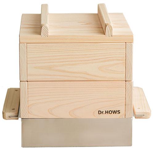 新品未使用　Dr.HOWS ヒノキ　蒸し器2段フルセット　せいろ　蒸篭 蒸器 せいろ ドクターハウズ Dr.HOWS ヒノキ蒸し器2段フルセット
