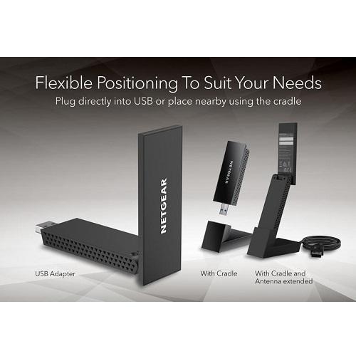 NETGEAR（ネットギア） USBアダプター ワイヤレスアダプター A8000