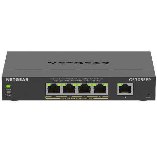 NETGEAR（ネットギア） スイッチングハブ NETGEAR GS305EPP-100JPS [PoE+対応 (120W) ギガ5ポートアン ...
