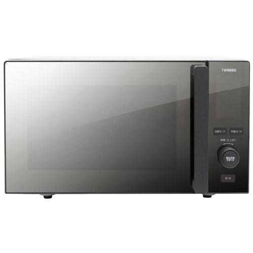ツインバード（TWINBIRD） 電子レンジ DR-E273B [センサー付フラット
