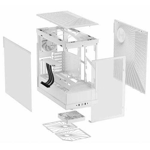 PCケース HYTE Y40 Snow White [ATX ピラーレス式パノラマガラス搭載