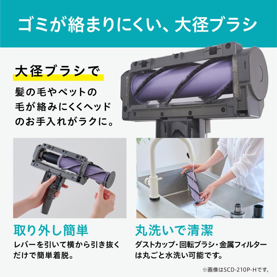 IRIS OHYAMA（アイリスオーヤマ） 掃除機 SCD-210P-W [充電式