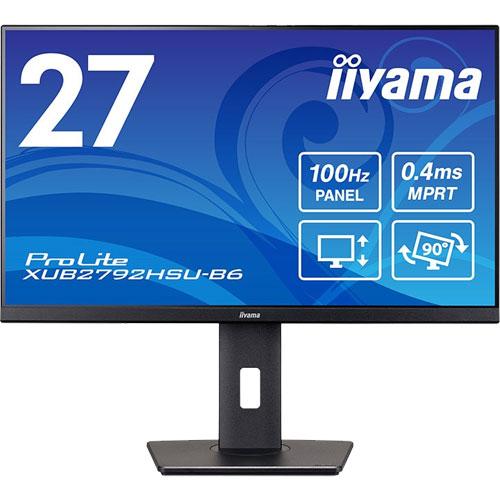 27インチ液晶モニターiiyama ProLite XUB2796QSU-B1㉔ iiyama 液晶ディスプレイ イーヤマ XUB2792HSU-B6 [27型液晶