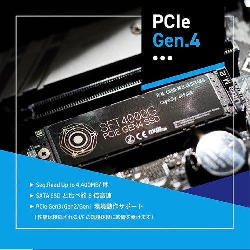 内蔵型SSD SFT4000G CSSD-M2L2KSFT4KG 2TB CFD販売 内蔵SSD CFD販売 CSSD-M2L4KSFT4KG [4TB/PCIe Gen4x4/M.2-2280