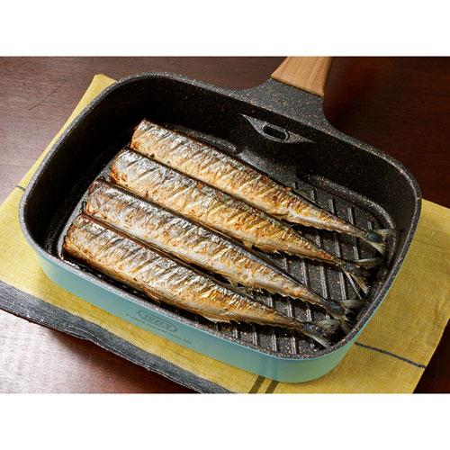 【未使用】　ラドンナ Toffy スモークレスグリルパン　 ペールアクア Amazon | 【Toffy/トフィー】 スモークレスグリルパン K-NB4（ペール