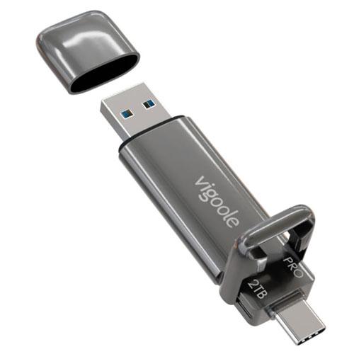 スティックSSD 外付けSSD Vigoogle SD301 PRO2TB [1000MB/s転送 超高速USB接続SSD SD301PRO USB-Type A/C 2TB]の画像