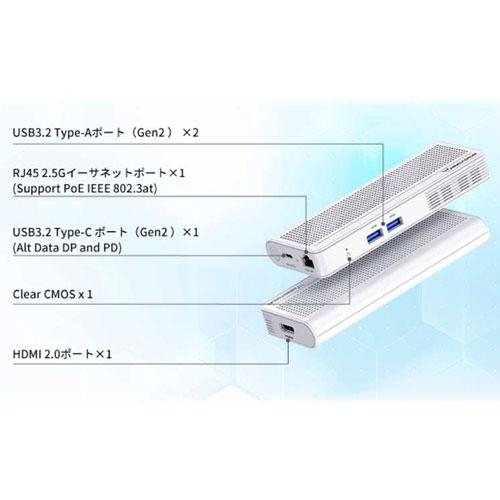 MINISFORUM スリムデスクトップPC MINISFORUM S100-WLP-8/256-W11Pro