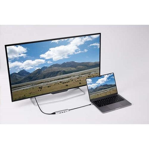 ＊新作＊ ドッキングステーション エレコム エレコム DST-S060BPSV [Type-Cドッキングステーション/画面オンオフスイッチ付/シルバー]