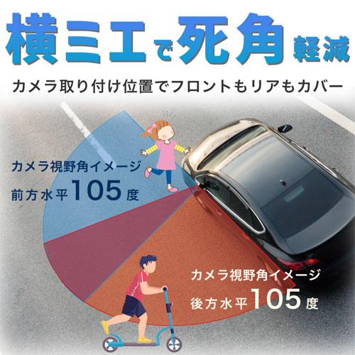 サイドカメラセット 慶洋エンジニアリング AN-M008B [横ミエ[5インチ
