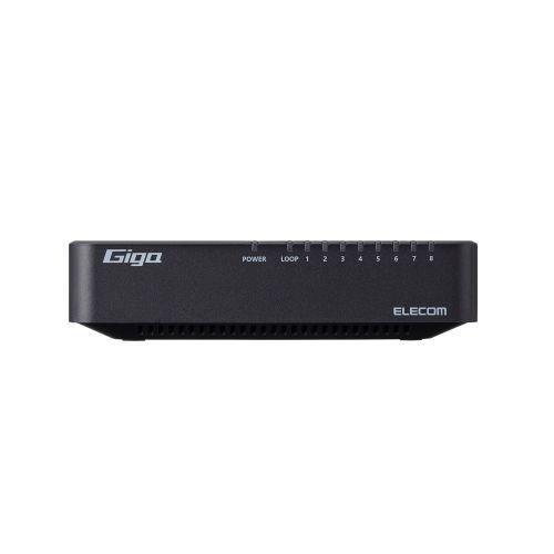 ELECOM（エレコム） スイッチングハブ EHC-G08PA4-B [Giga対応