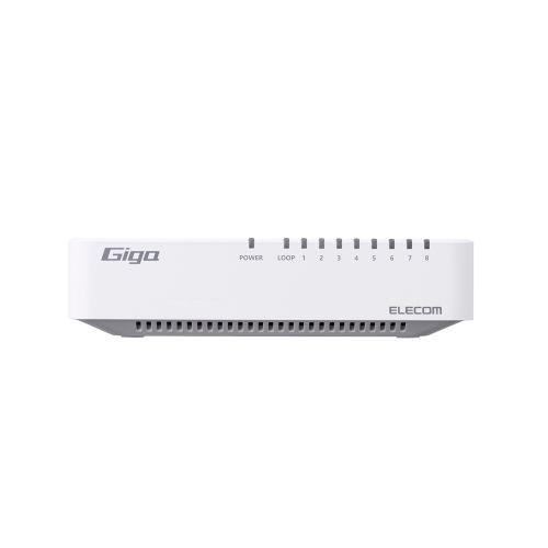 ELECOM（エレコム） スイッチングハブ EHC-G08PA4-JW [Giga対応