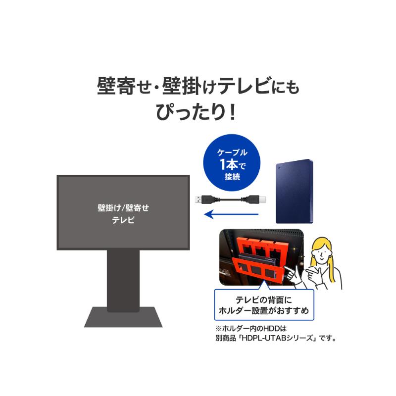 ポータブルHDD アイ・オー・データ HDPH-UTV2NV [USB 5Gbps対応ポータブルHDD 2TB ネイビー]_8